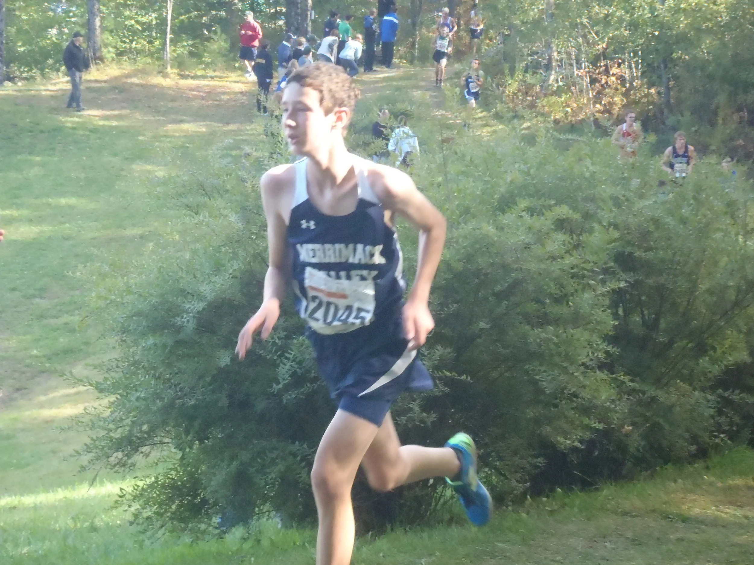 A Younger David Nears the Finish of the 2015 Seed 2 Race