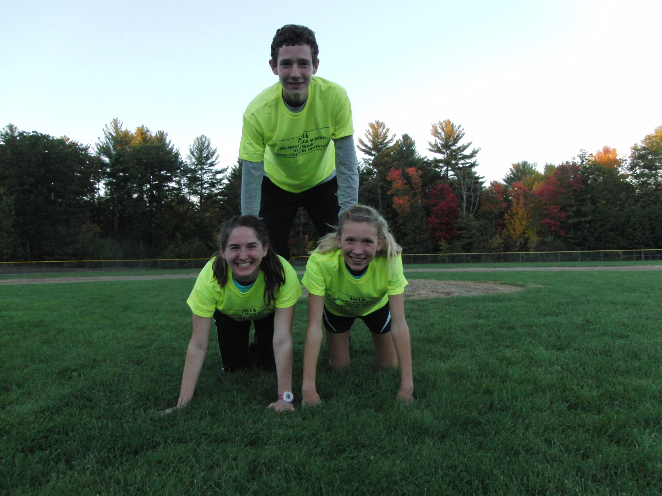 We Only Had Three T-Shirt Winners, But They Makes A Nice Pyramid!