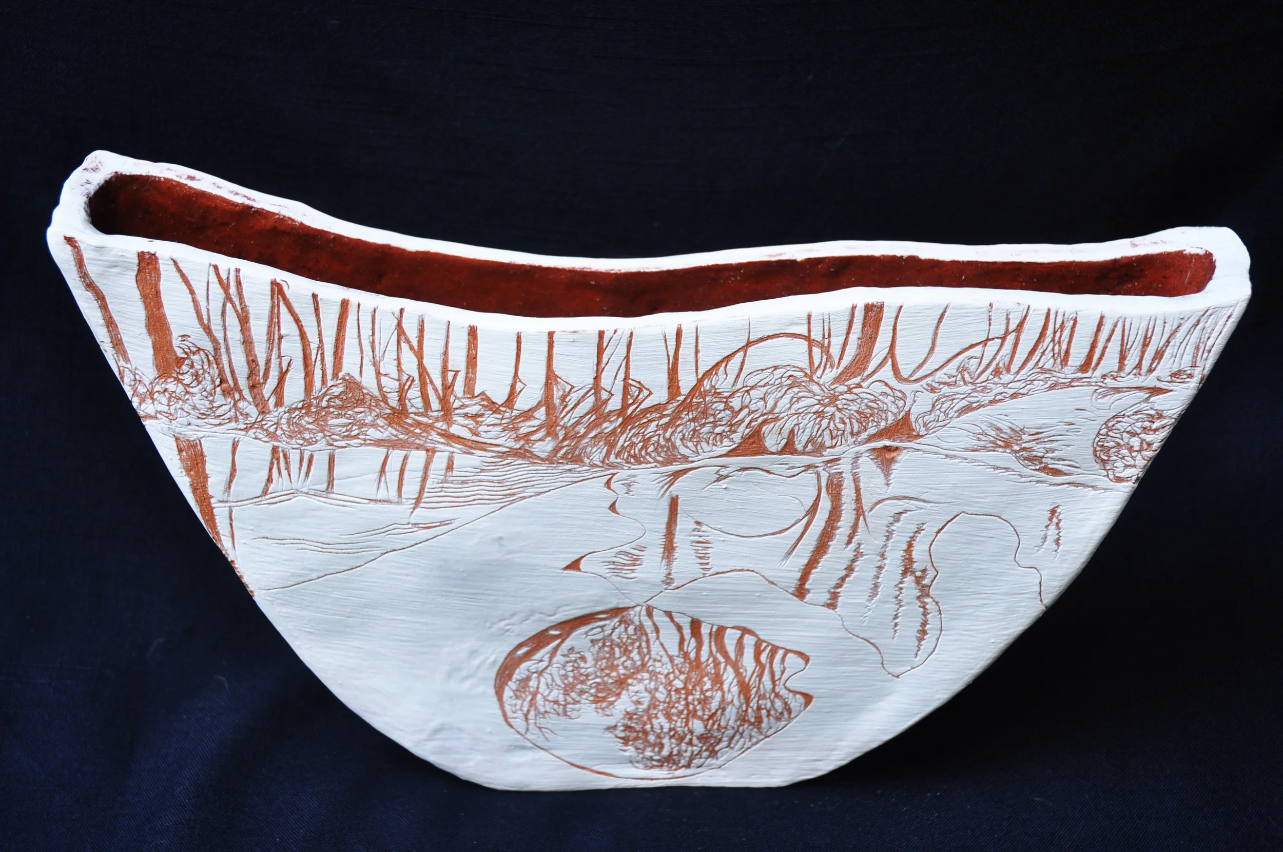 Am Bay Burnt reflections.Terracotta Paperclay.jpg