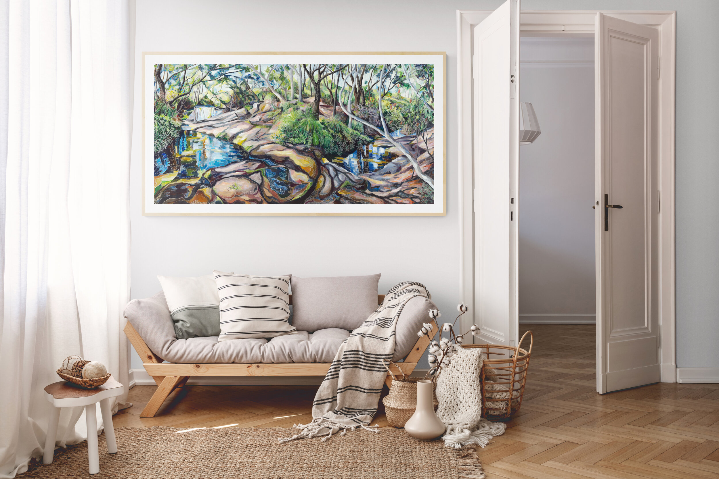 Coco Elder Australian Fine Art Print Landscape- Salvation Creek Bejewelled.Room 5 .jpeg