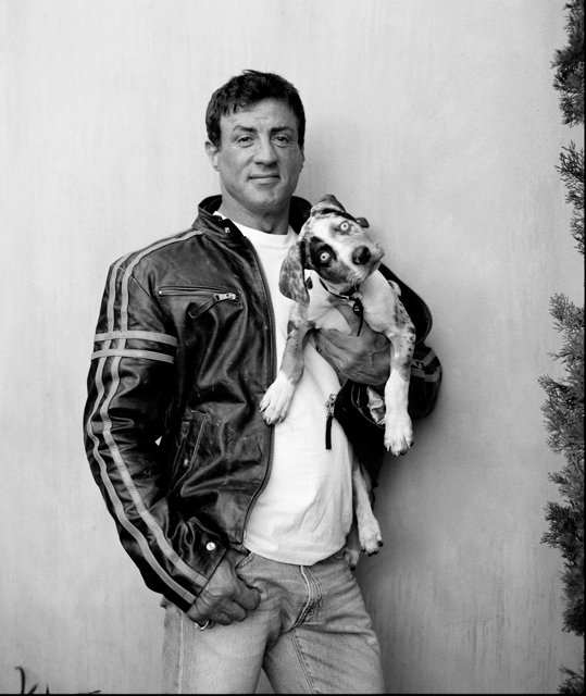   Sylvester Stallone + Poe / Los Angeles 2002  