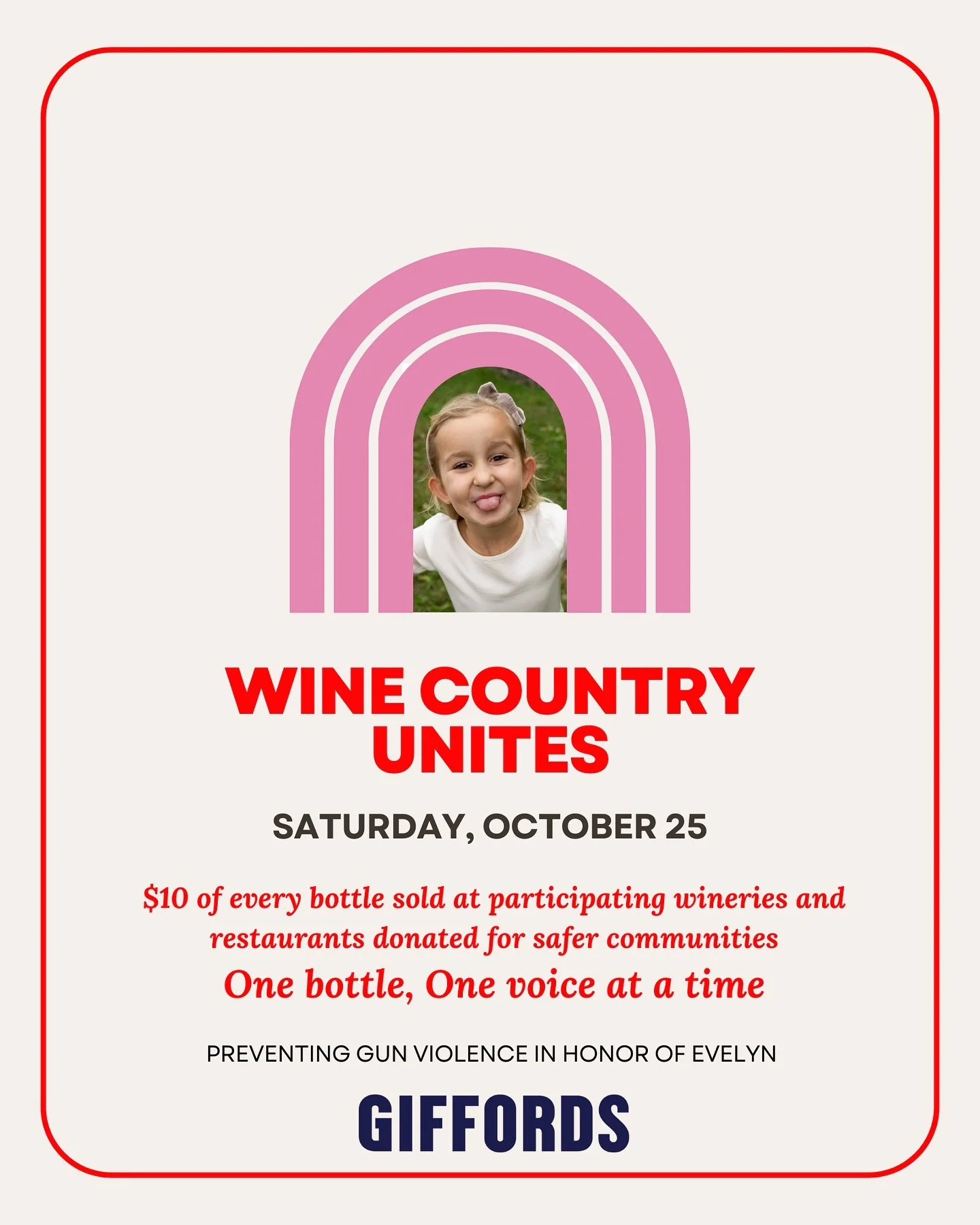 On Saturday October 25, The River Club, Paper Planes and Belong Wine Co are proud to join @winecountryunites to support @giffords_org, an organization leading with hope and working toward safer communities through common-sense gun laws.

We&rsquo;ll 