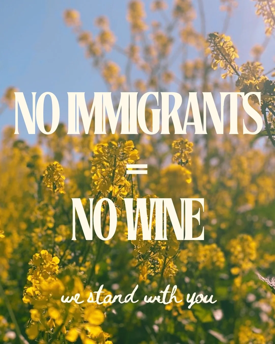 NO IMMIGRANTS = NO WINE

Our doors are open, but our values are clear. We stand with the Ice Out protesters tomorrow, January 30th. The River Club has always been about community, and in moments like this, we feel that staying open for conversation, 
