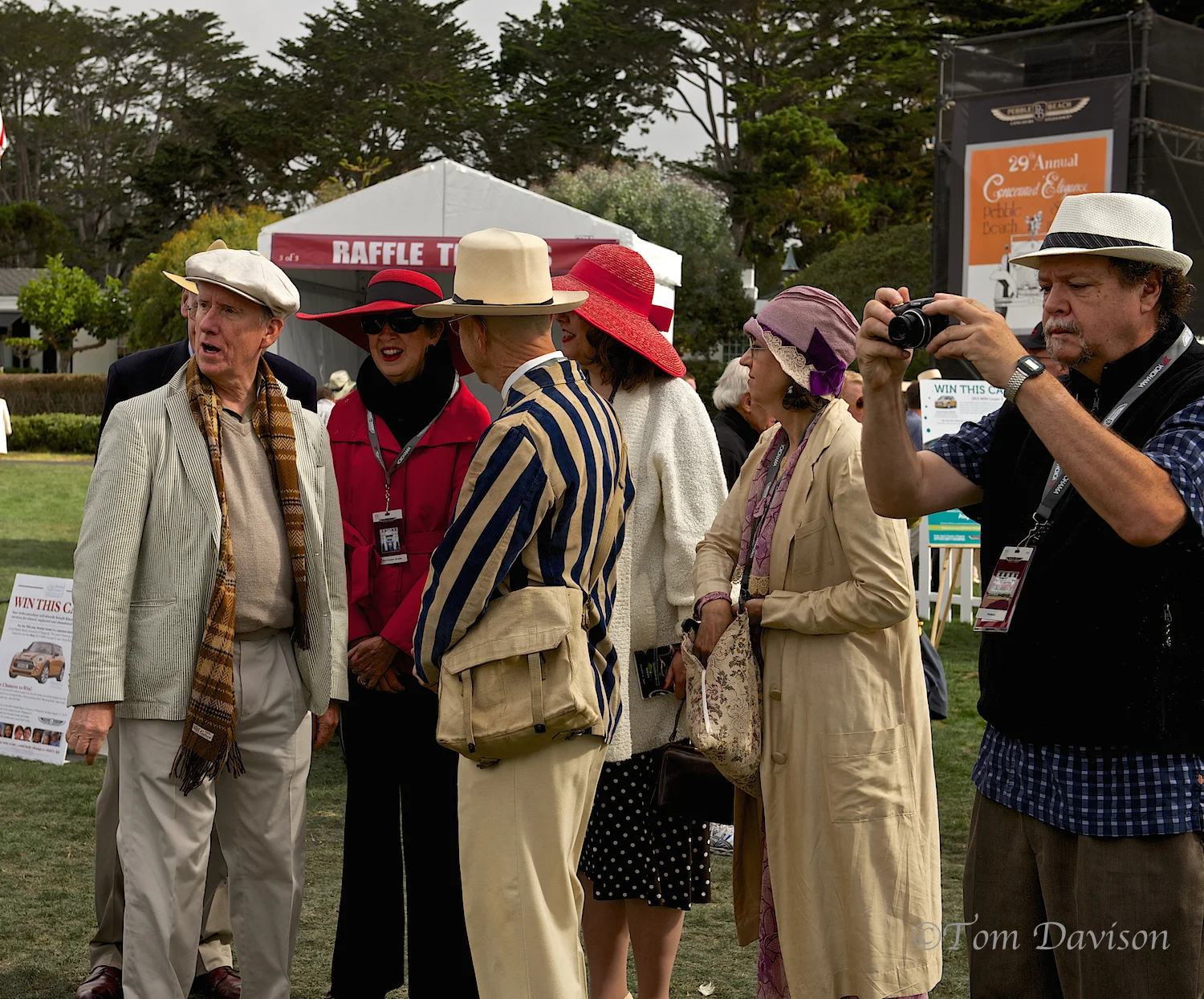 The crowd. The would look out of place at the Concours d'LeMons!