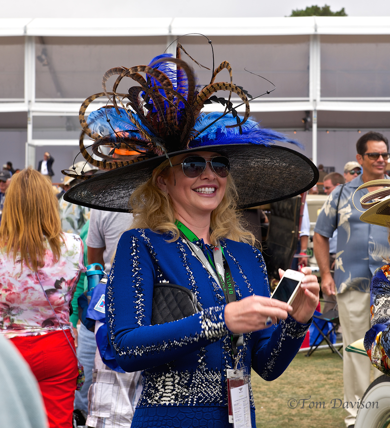 She is working the Bentley Booth.