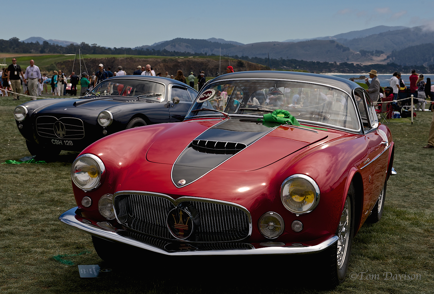 One of the featured cars, a Maserati.