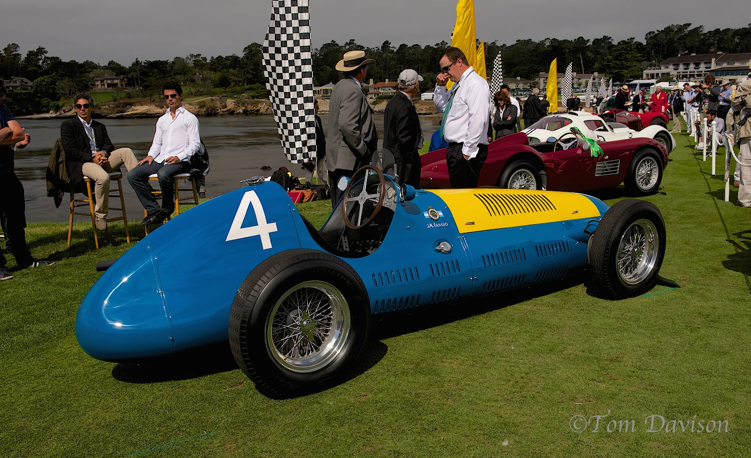 Racecar driven by the legendary Driver Juan Manuel Fangio. From Argentina, he was nicknamed El Chueco (the bowlegged one). He dominated the first decade of Formula racing.