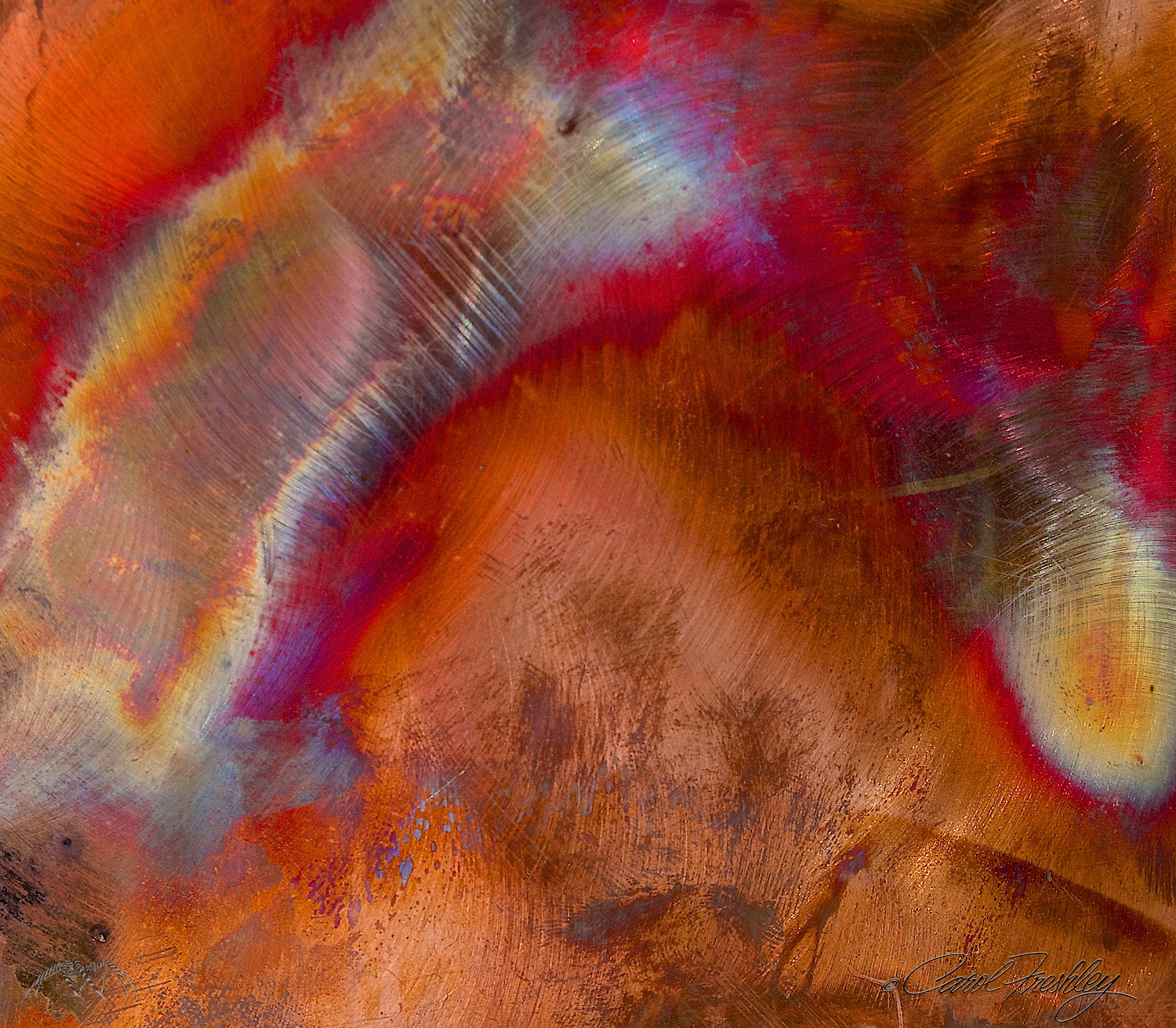 Detail from a metal wind catcher for a Tibetan gong