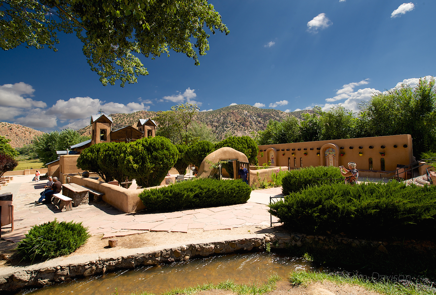 Sanctuary, courtyard and Visitor Center