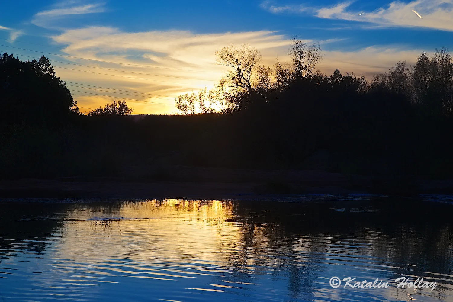 "If you are the last one leaving the creek, please dim the lights. Thank you."