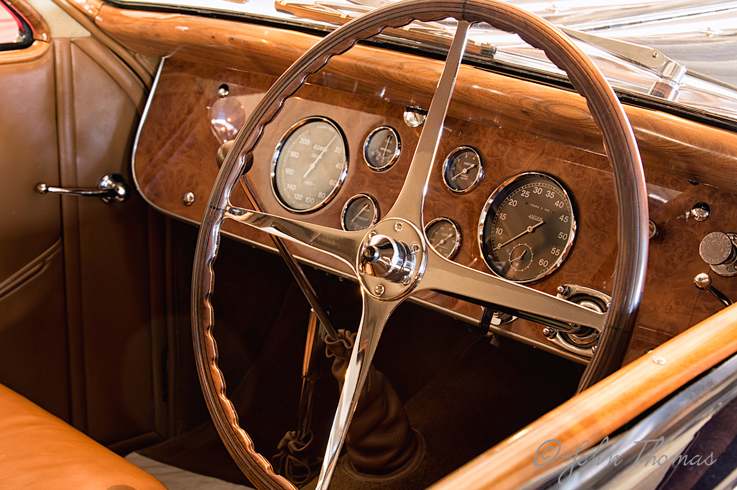 Interior of mid-thirties Bugatti