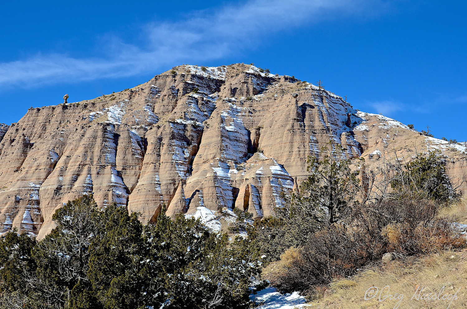 Adding a bit of elevation to the hike. See our teaser hoodoo to the left?