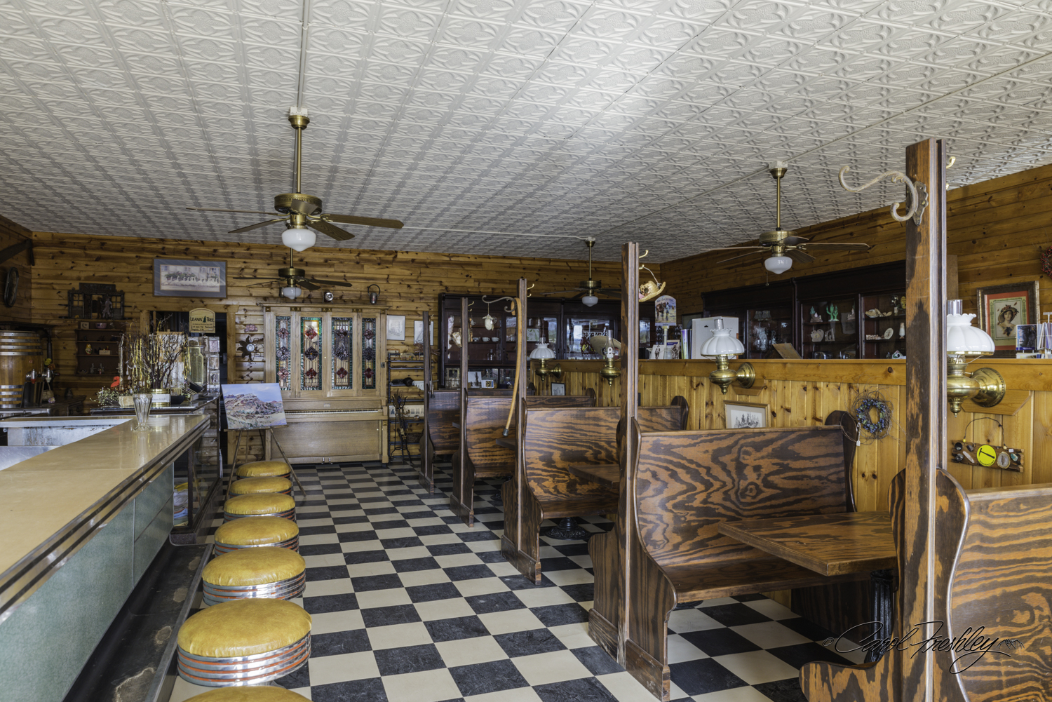 It actually looks like you could walk right in, sit on a stool and order an ice cream sundae or milkshake.