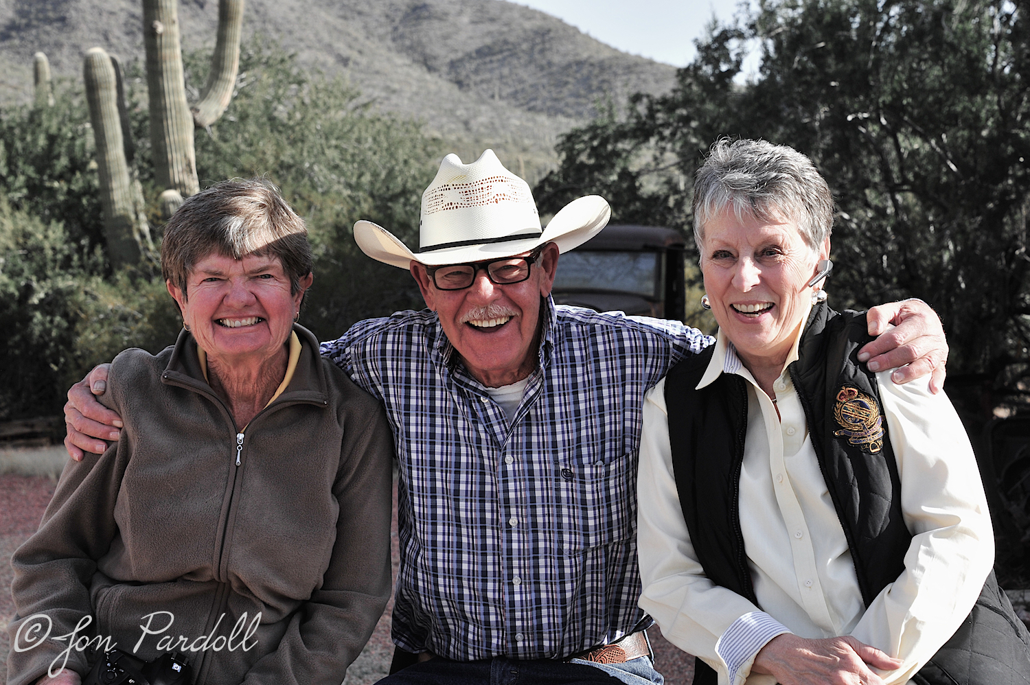 L to R: Phyllis, Gene and Barbara. I hope you have a model release for each one of them.