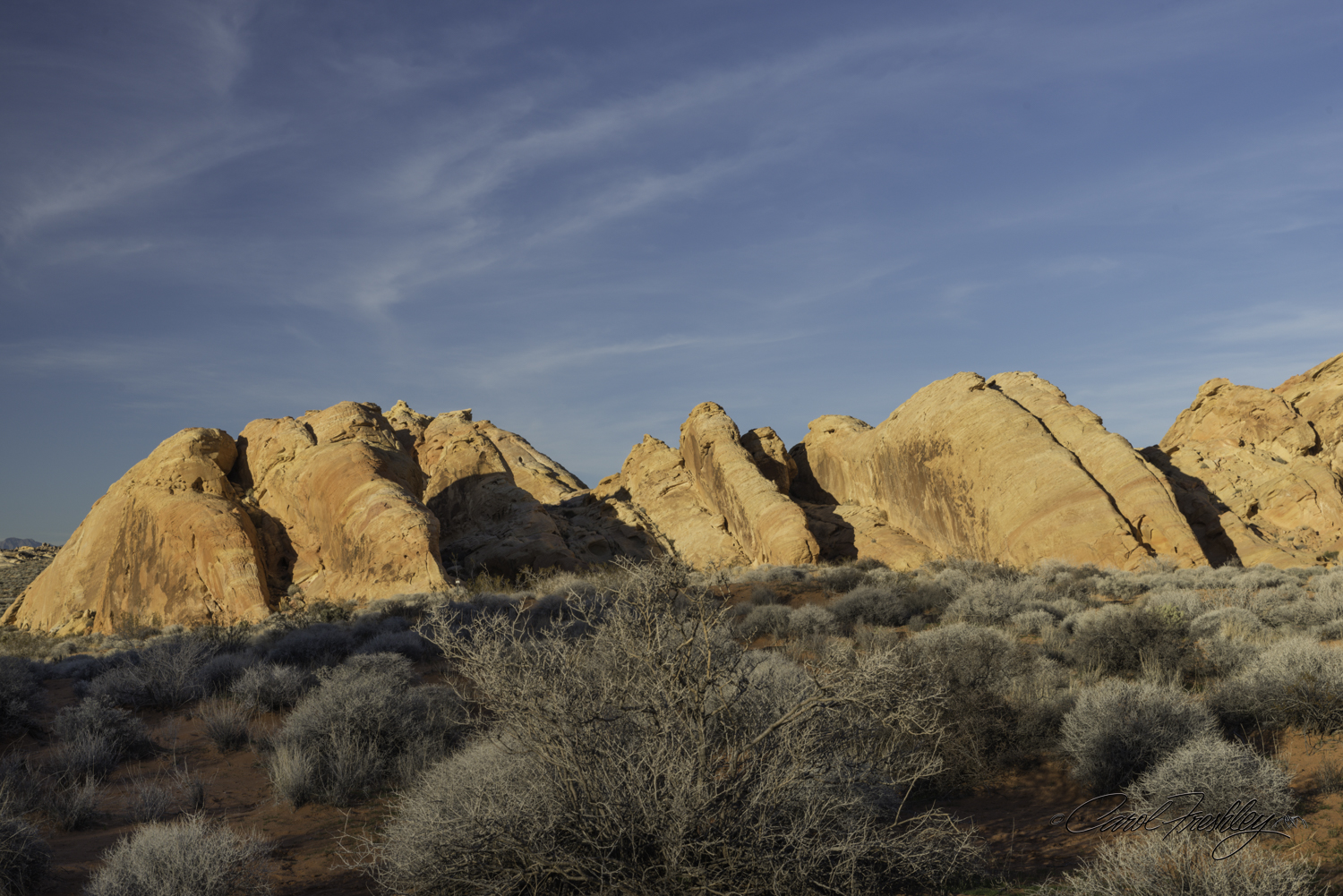 Leaving Rainbow Vista at the evening Golden Hour.