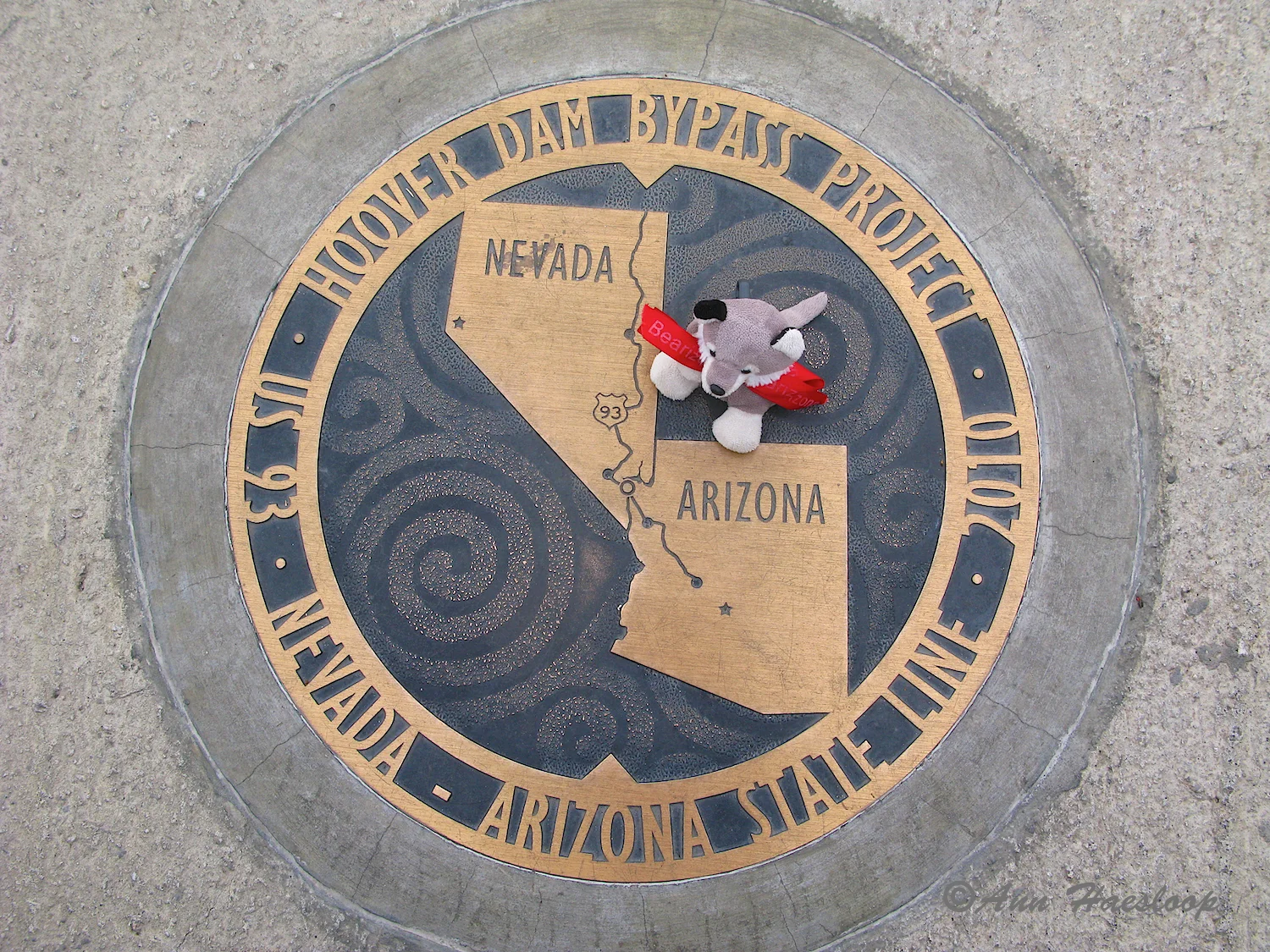 There is our mascot, Lefty. He gets around.
