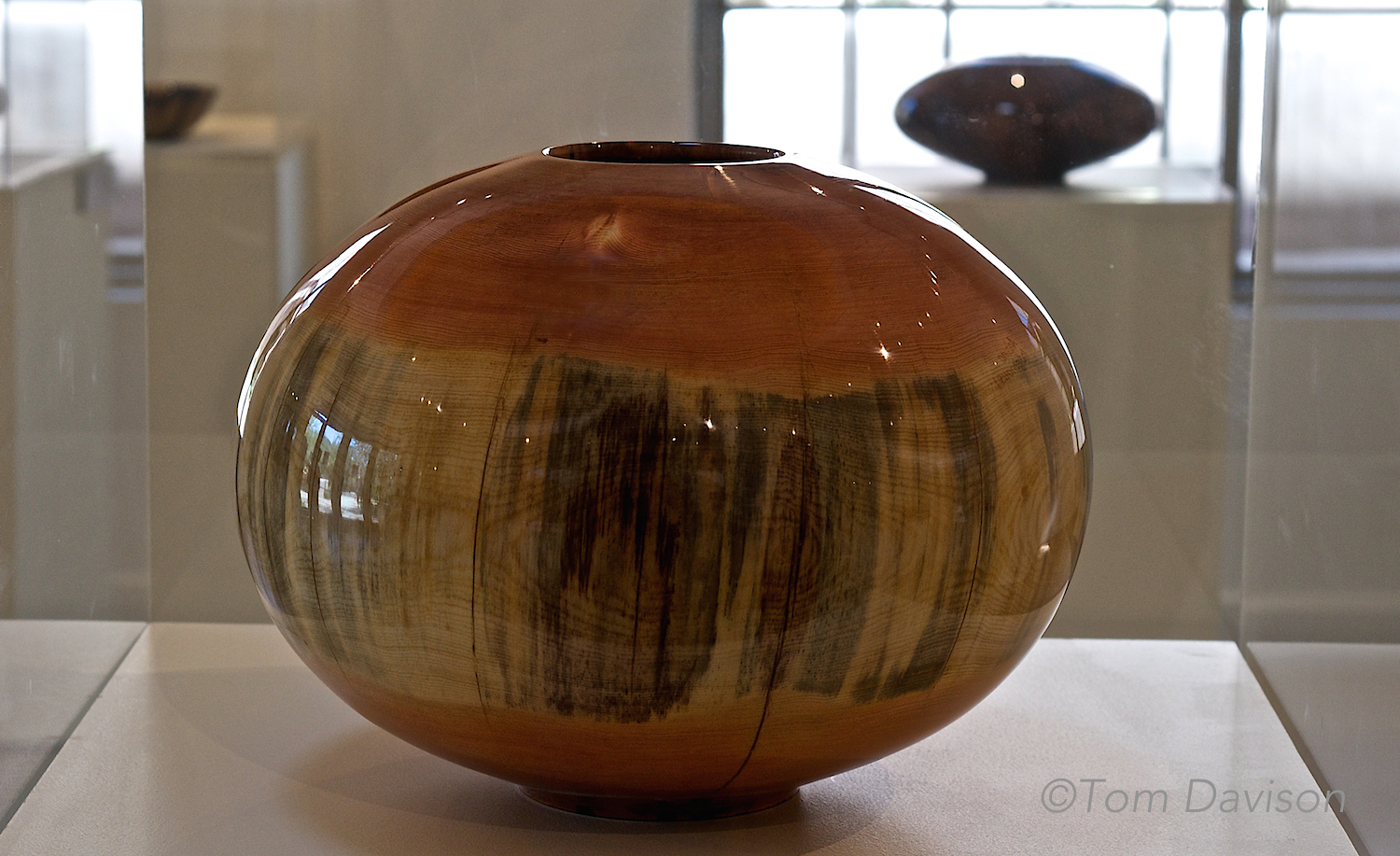 Wooden bowl.