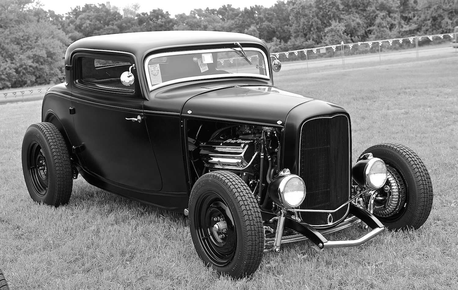 A 1932 Ford Coupe, hemi-powered. It was driven to the show from the East Coast.