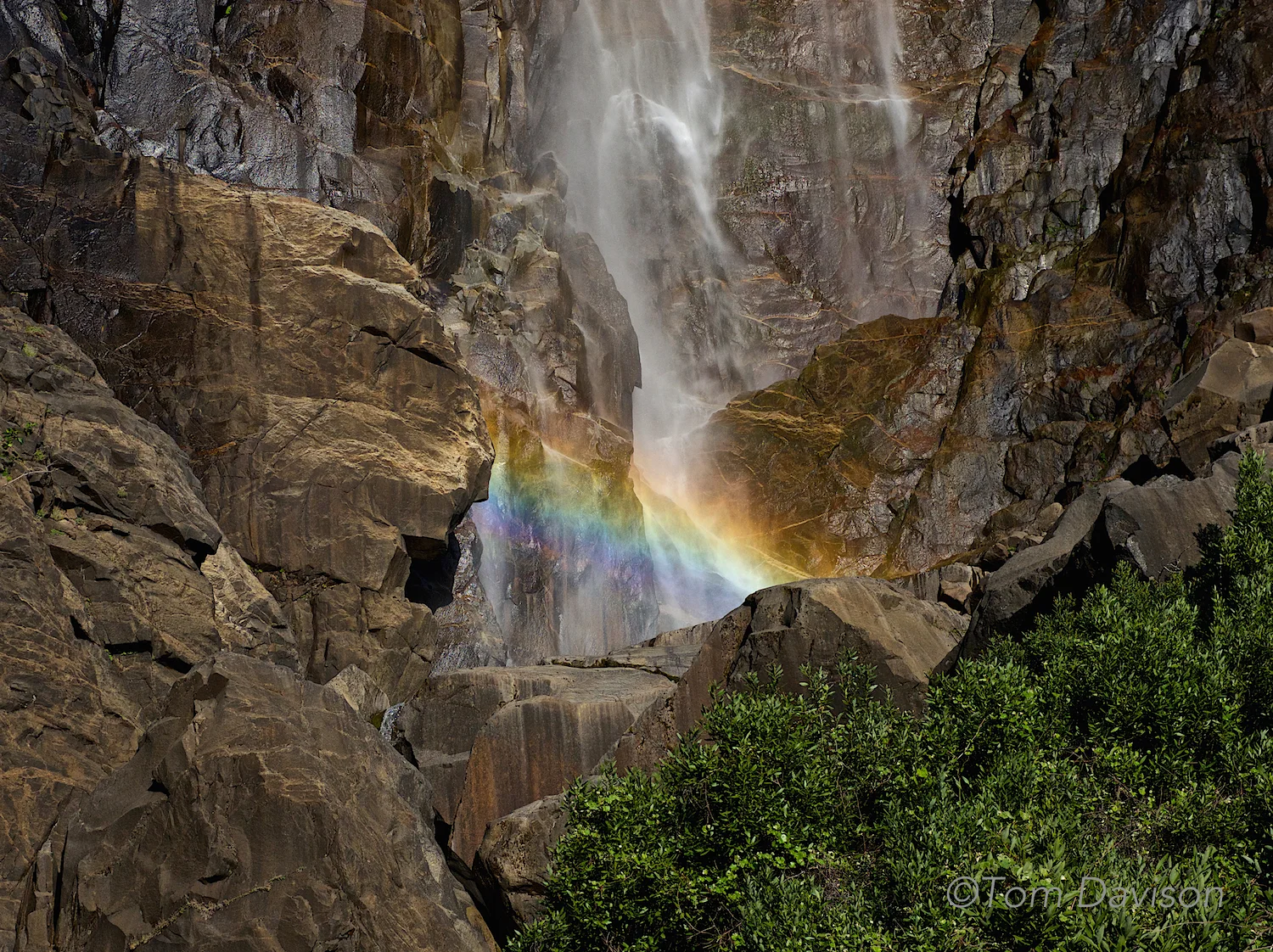 Tom's take on the rainbow at Bridalveil. 