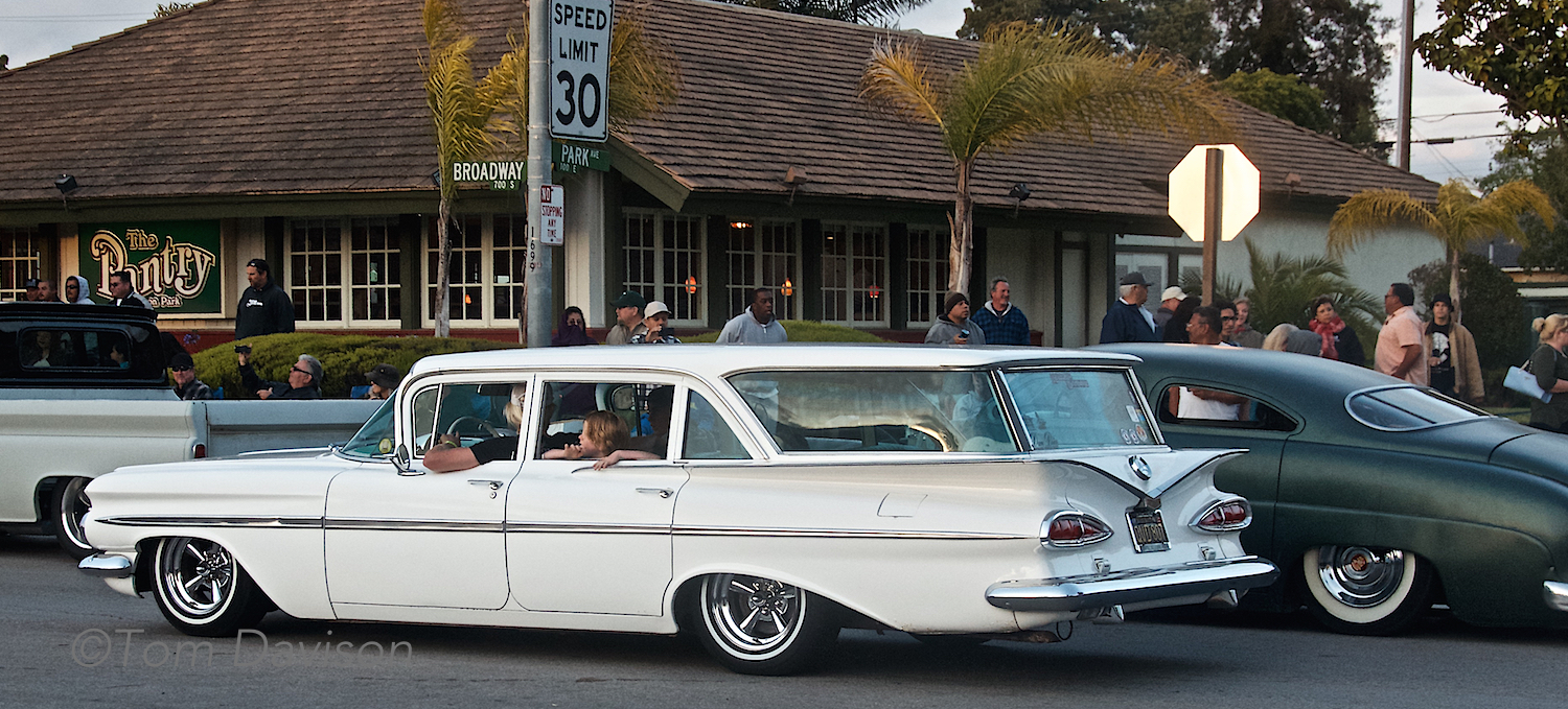 1959 Chevrolet Station Wagon. It was a family car in the fifties and appears to still be a family car.