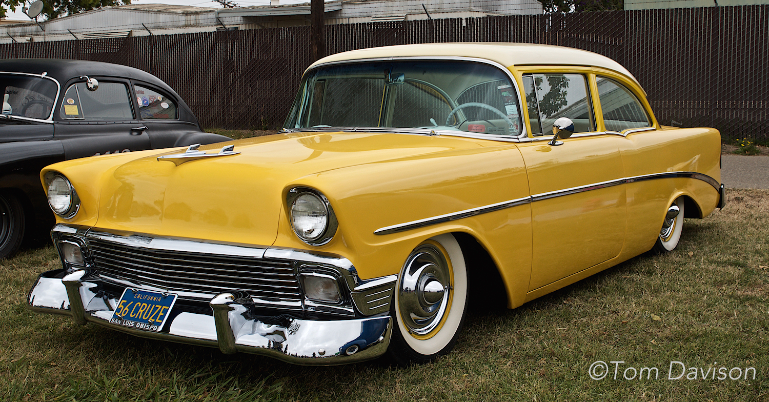 This is a 1956 Chevy two-door.
