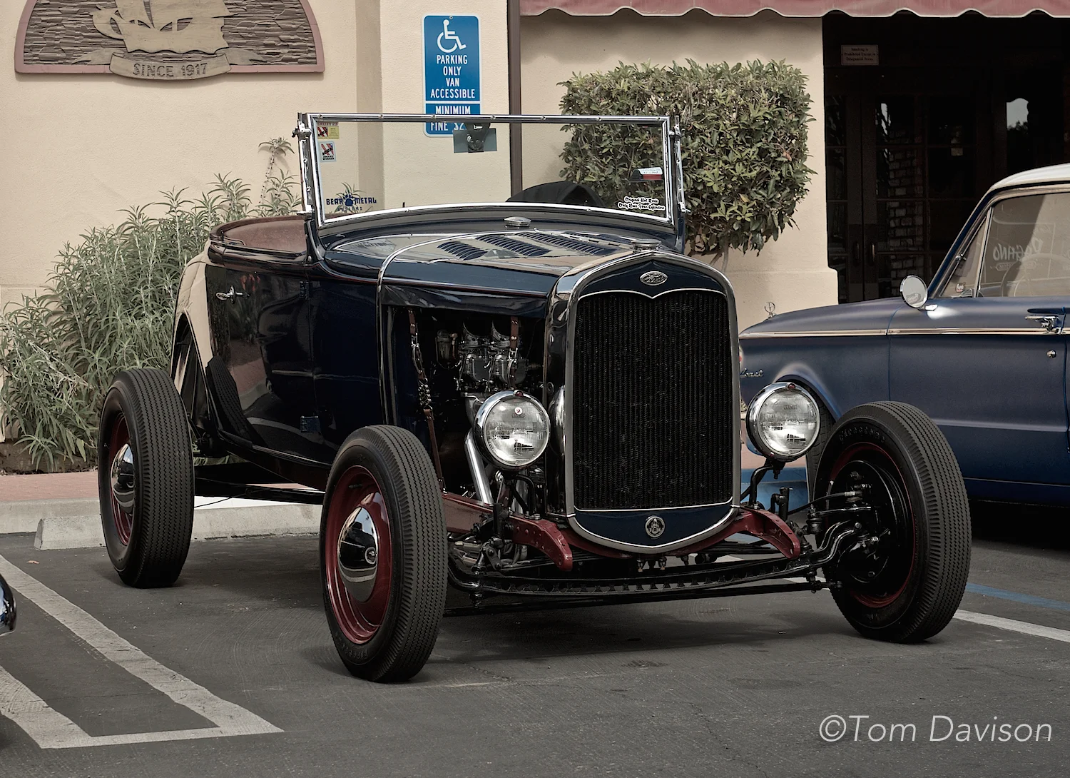 An outstanding example of a typical Model A Ford hot rod roadster.