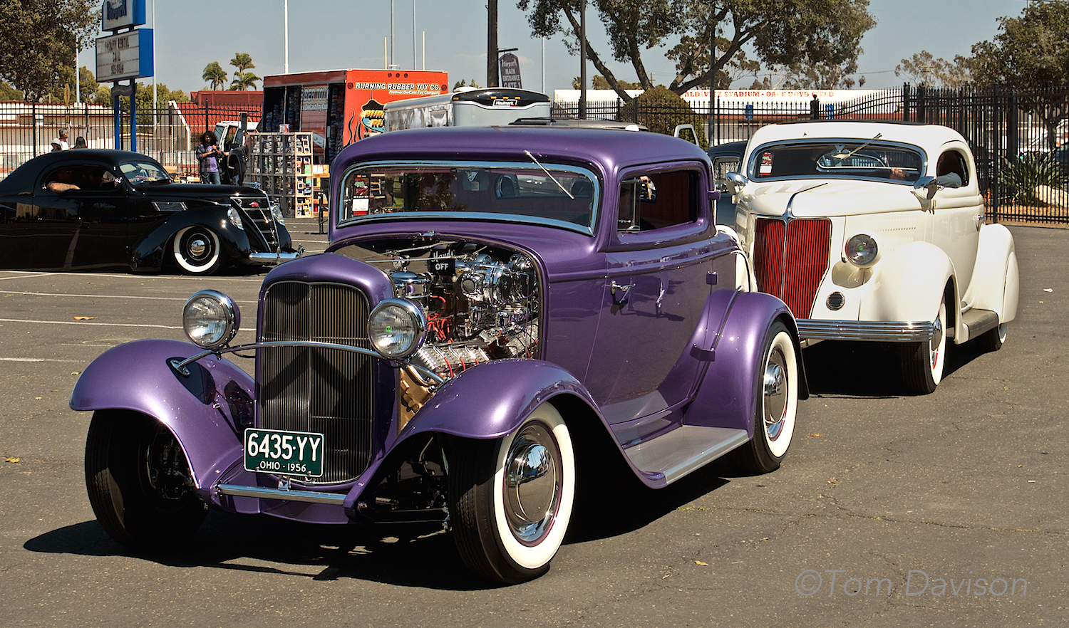 Both the 1932 Ford and the 1936 Ford are cars from the past recently restored.