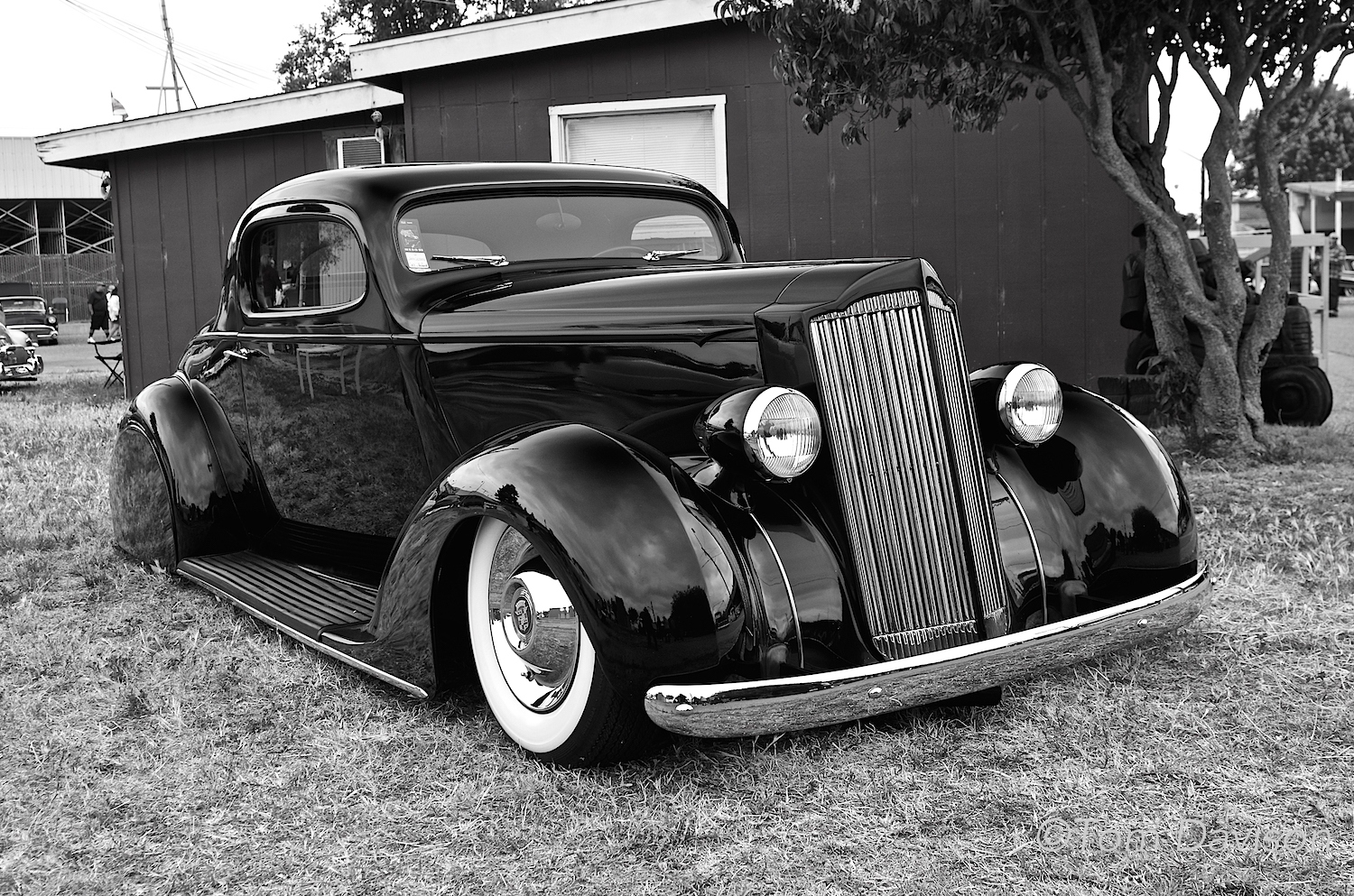 A 1936 Packard coupe.