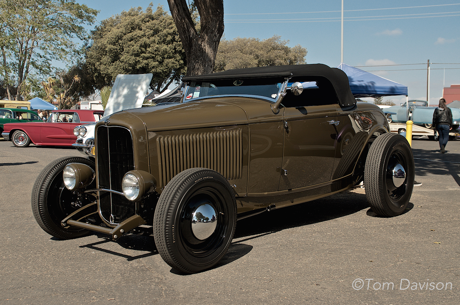 Classic 1932 Ford Deuce Roadster.