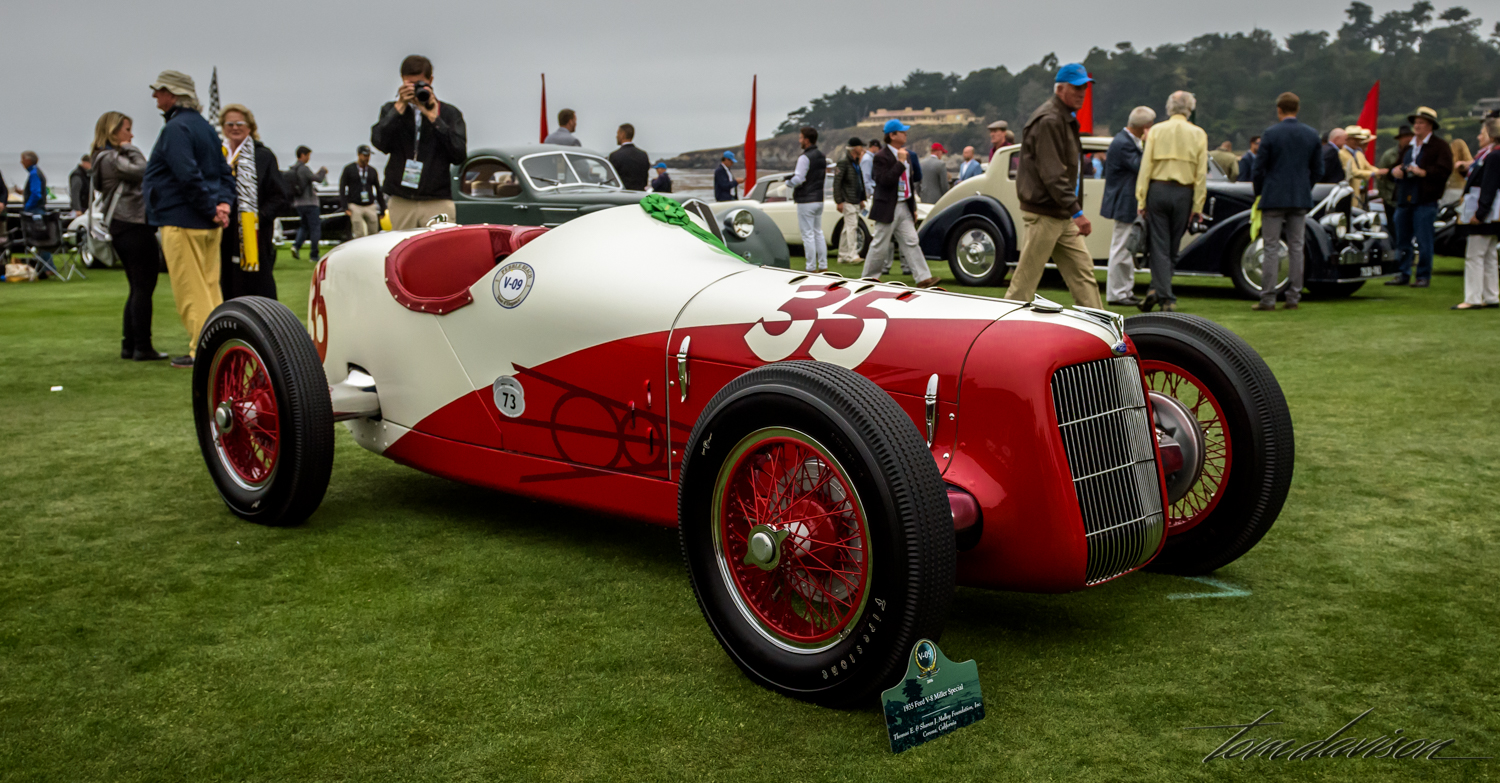 A two seat Indy 500 race car.
