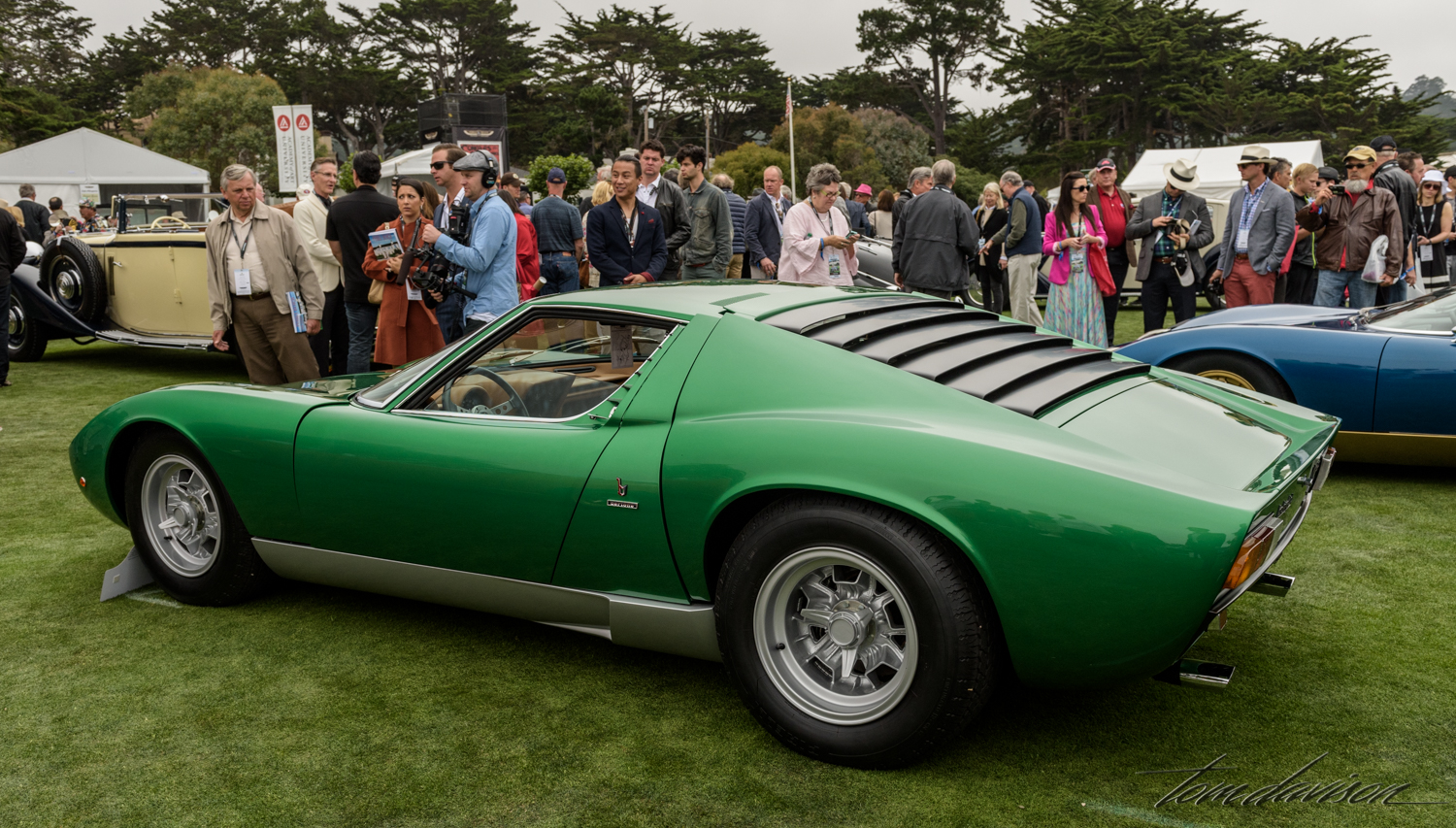 A 1967 Lamborghini Miura.