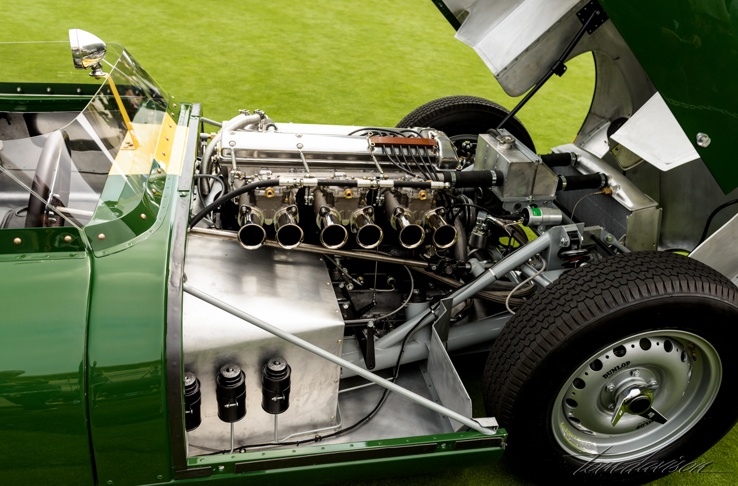 Engine from car above.