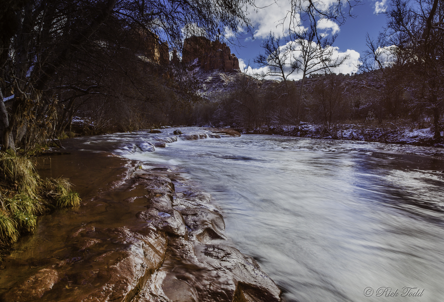 On this image Rick used a circular polarizer and a 3 stop ND filter.