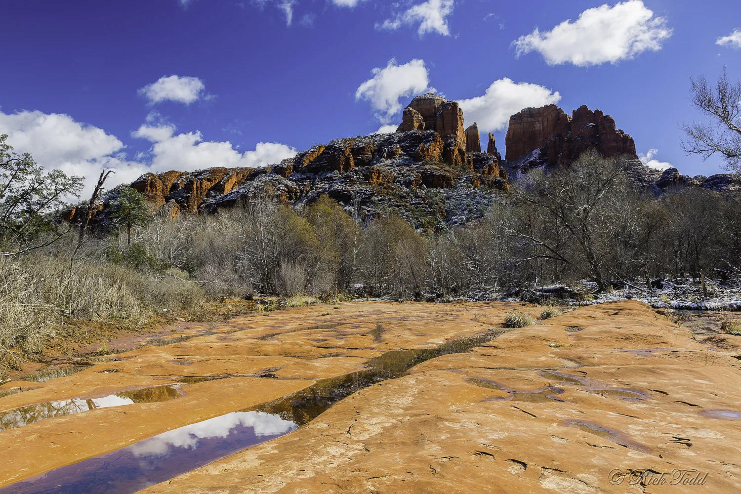 Rick used a circular polarizer and a 1 stop graduated ND filter.