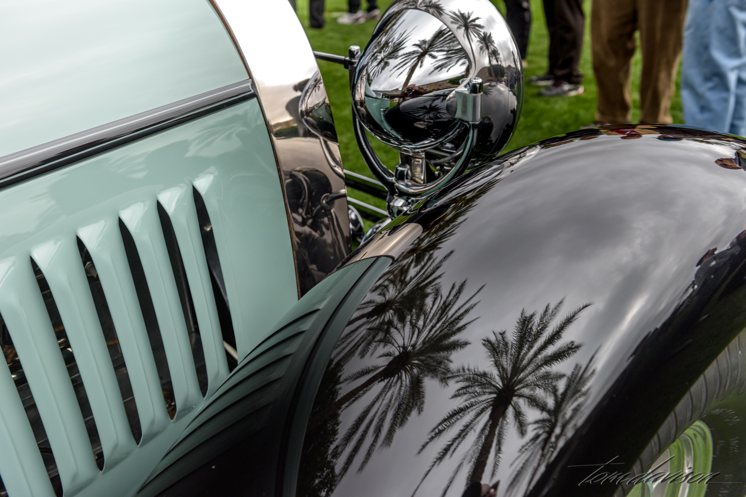 Reflections on a Bugatti