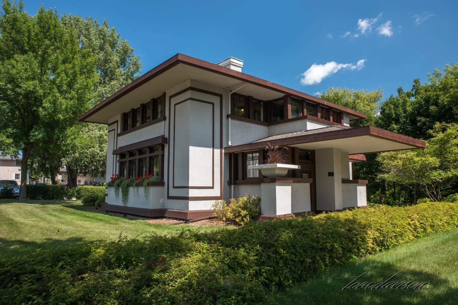 Front and side view of Stockman House.