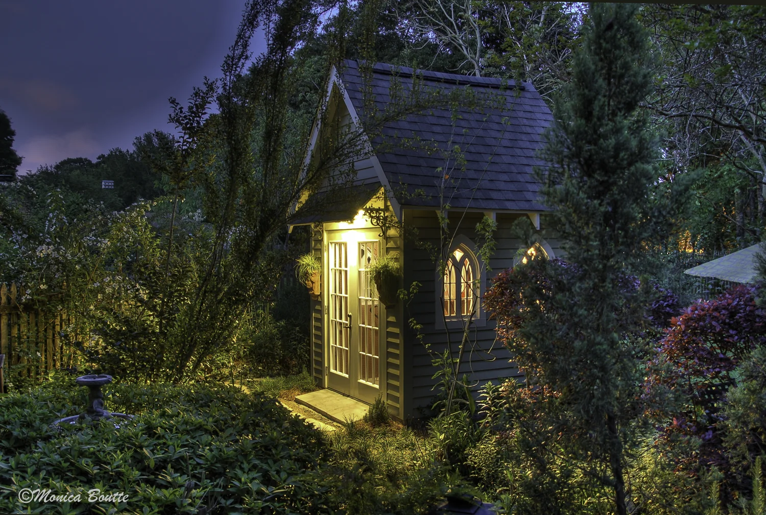 Monica's garden shed. Good night.