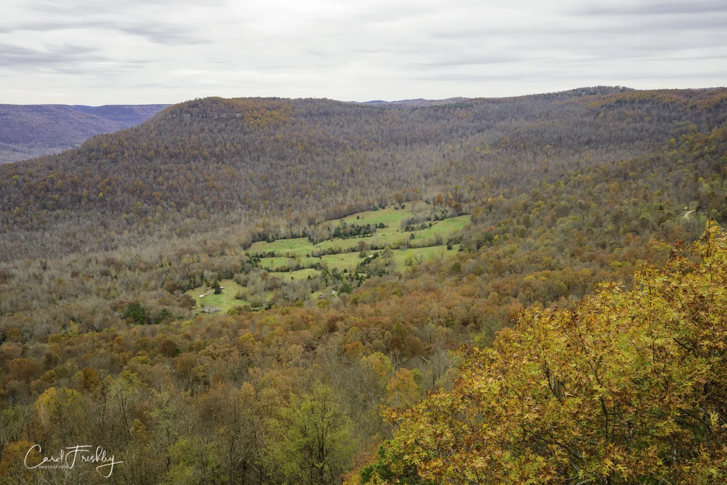 The wind was howling and it was cold but I wanted a panoramic scene from the balcony. This is looking left.