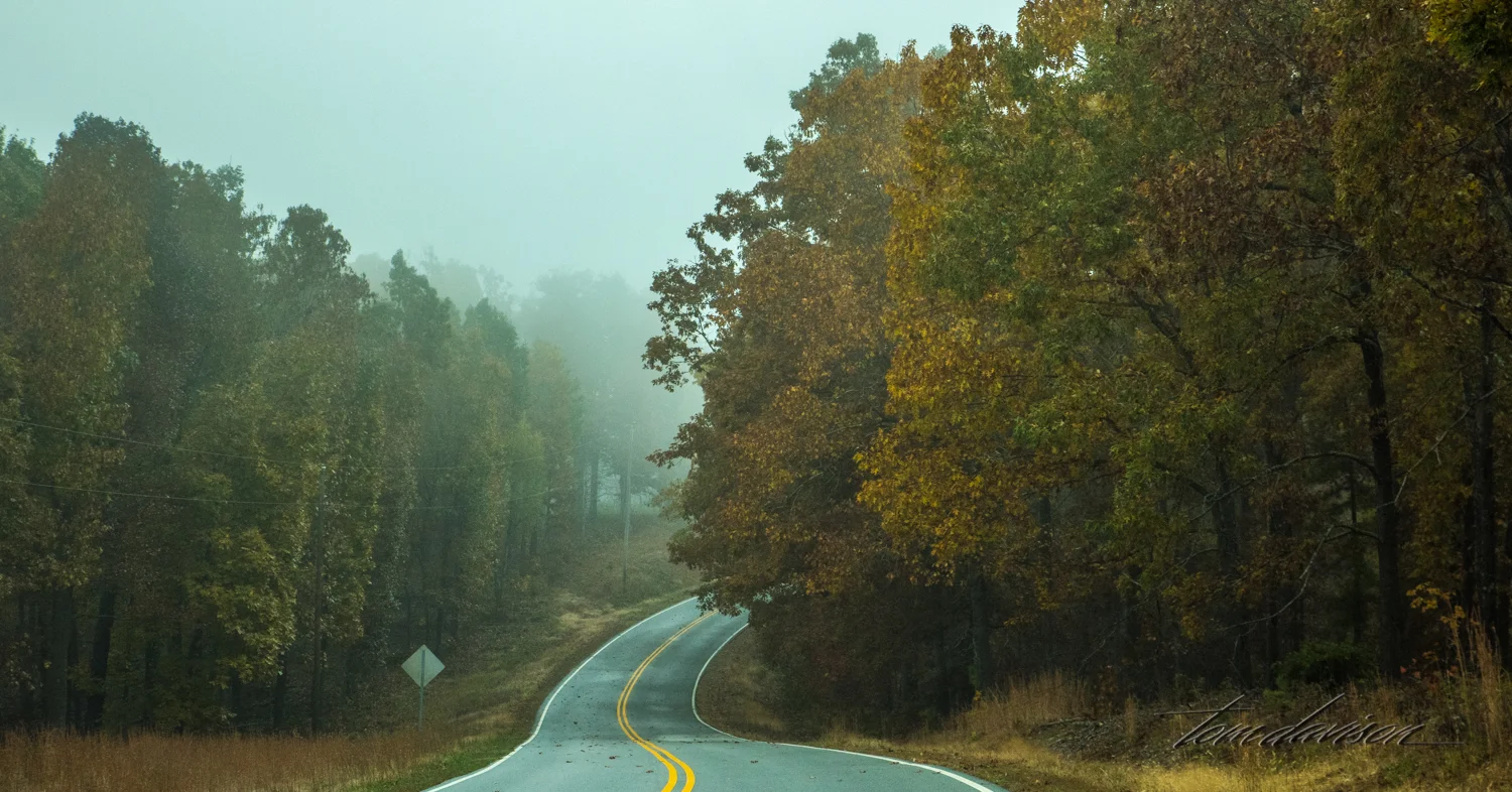 Curved roads are a way of life in this part of the world. As soon as you see sign stating 55 mph your see another one 20 feet away saying 25 mph for curve, followed by seven more curves and a sign warning you of a steep decline and so a drive goes. You can drive for miles and never see a break in the double yellow lines. It is common to get passed on a curve.