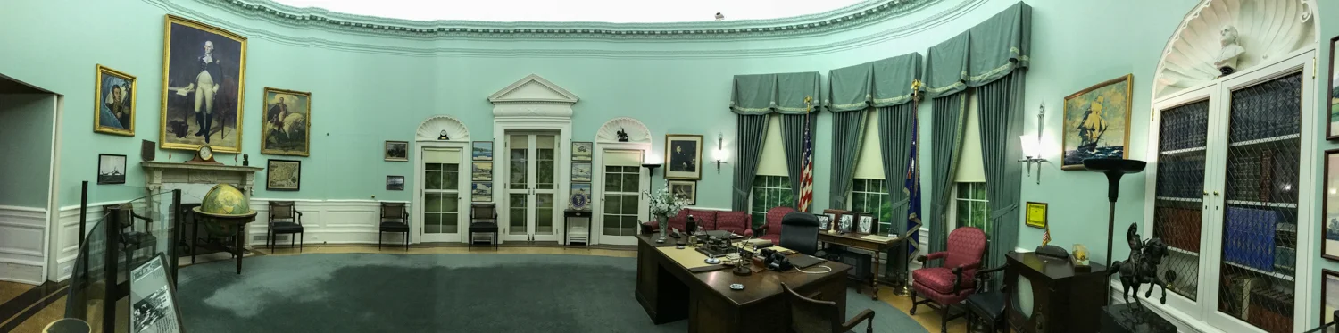 Truman's office as it was during his tenure at the White House.