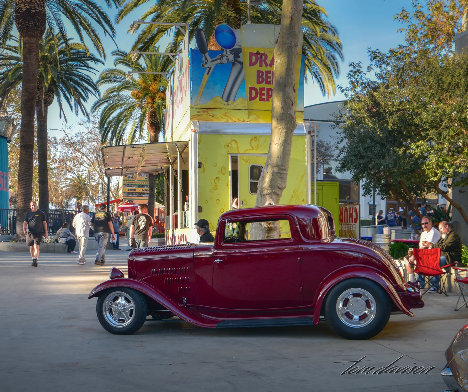Classic deuce three window coupe hot rod.