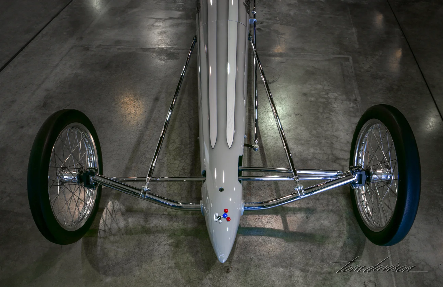 Detail of twin engine dragster.