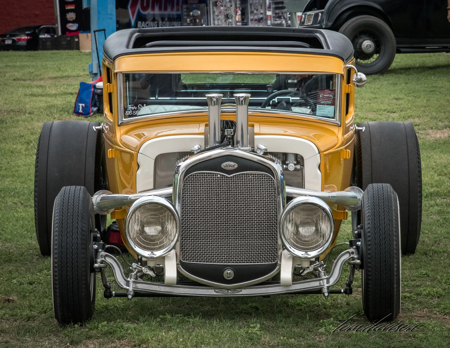 Chopped and channeled hot rod