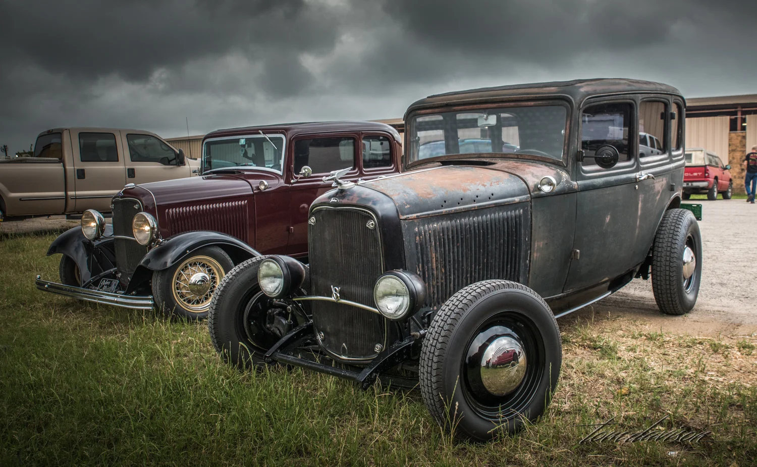 Two versions of 1932 Ford Sedan