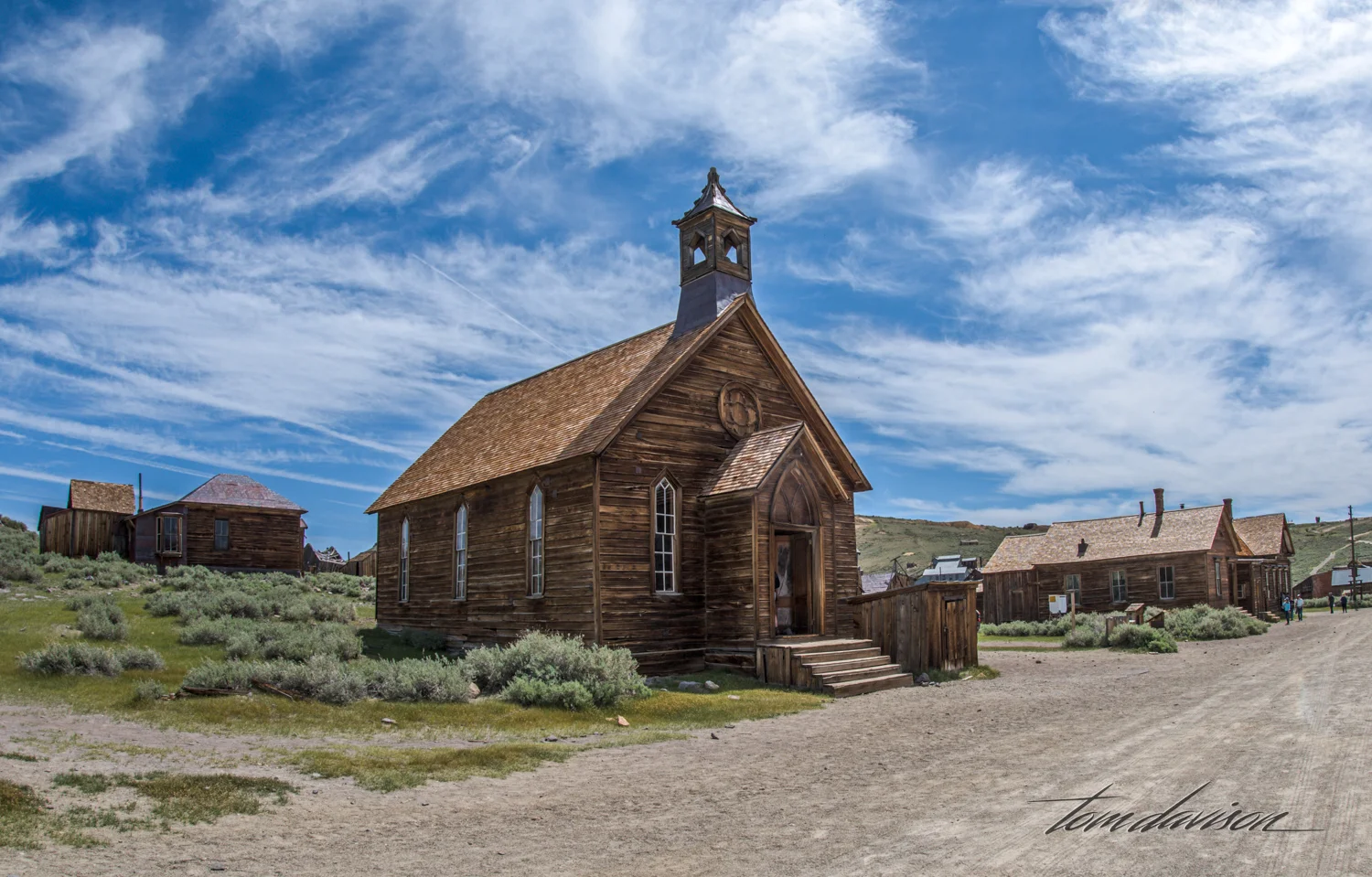 This structure was once a Methodist Church. A Catholic Church in the town burned down in one of several fires the ravaged this community over the years.