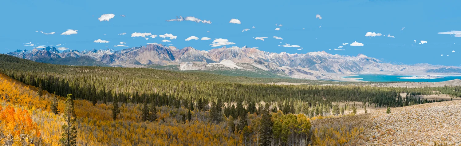 Seven or eight image pano. That is Mono Lake on the right.