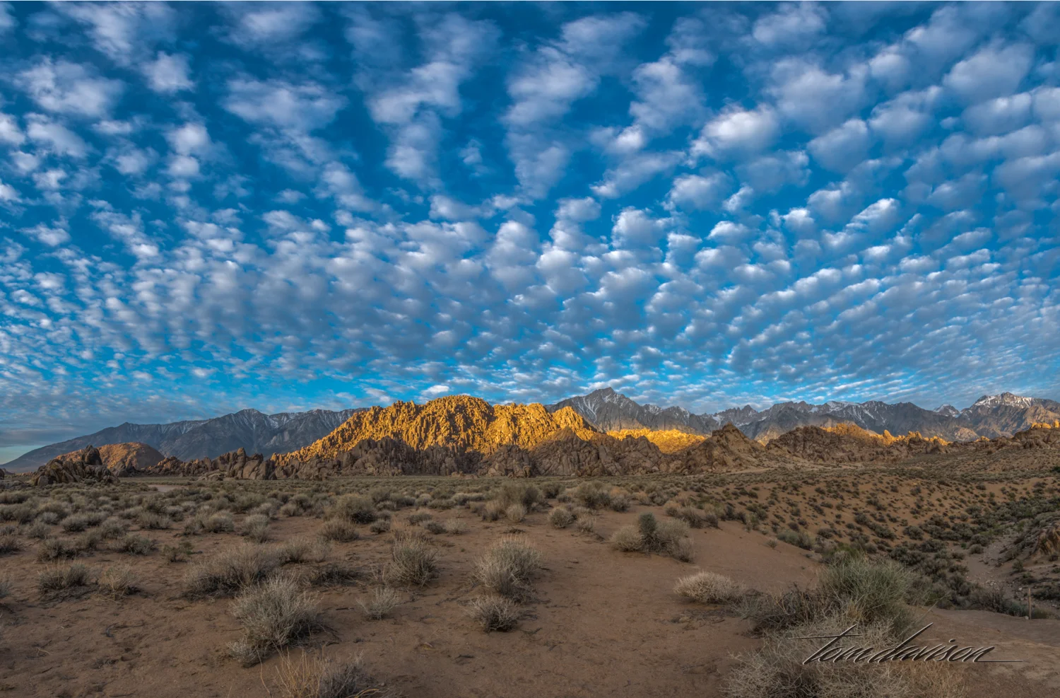 Sunrise at Alabama Hills.