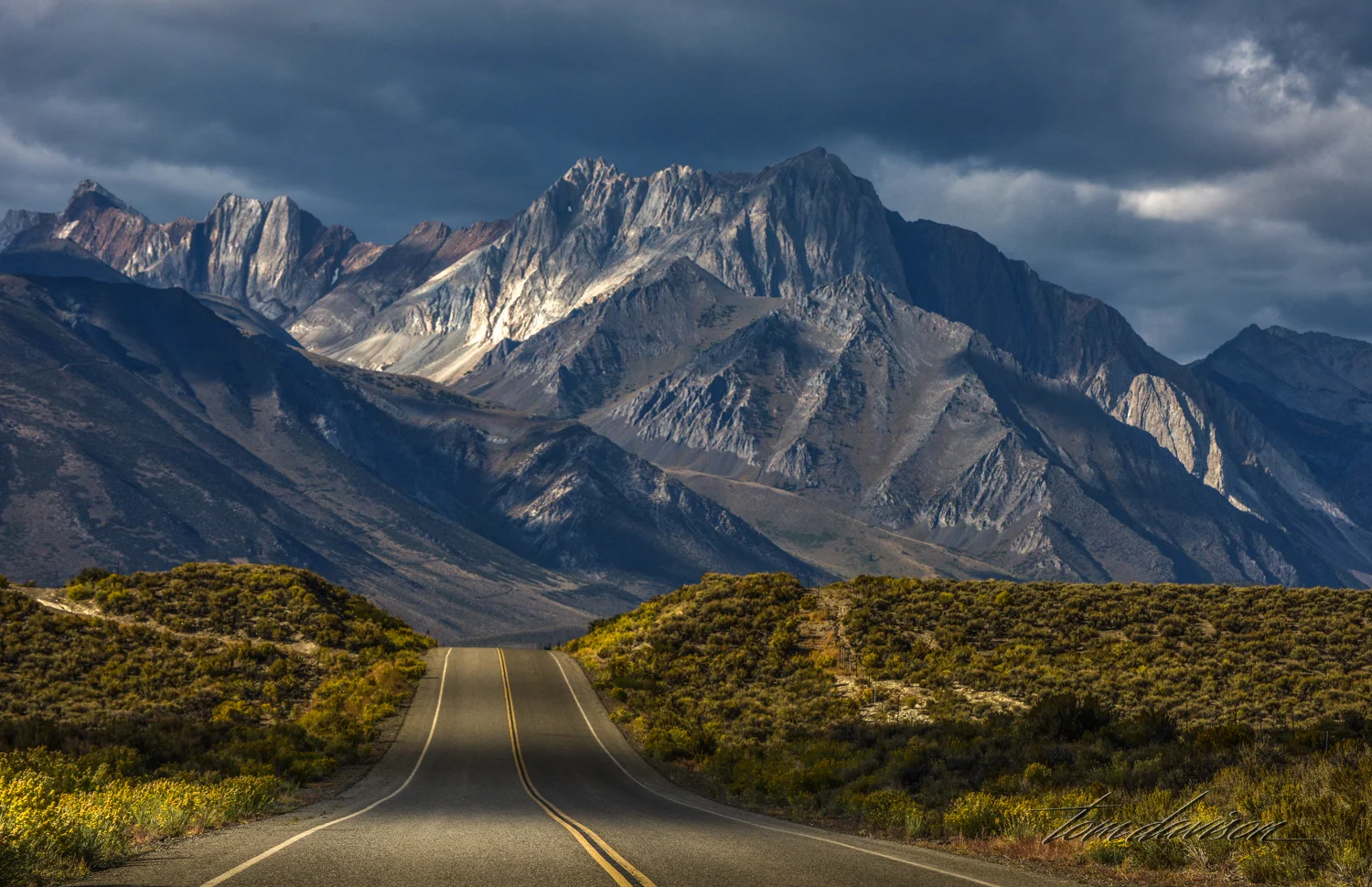 Highway 120 east of Lee Vining.