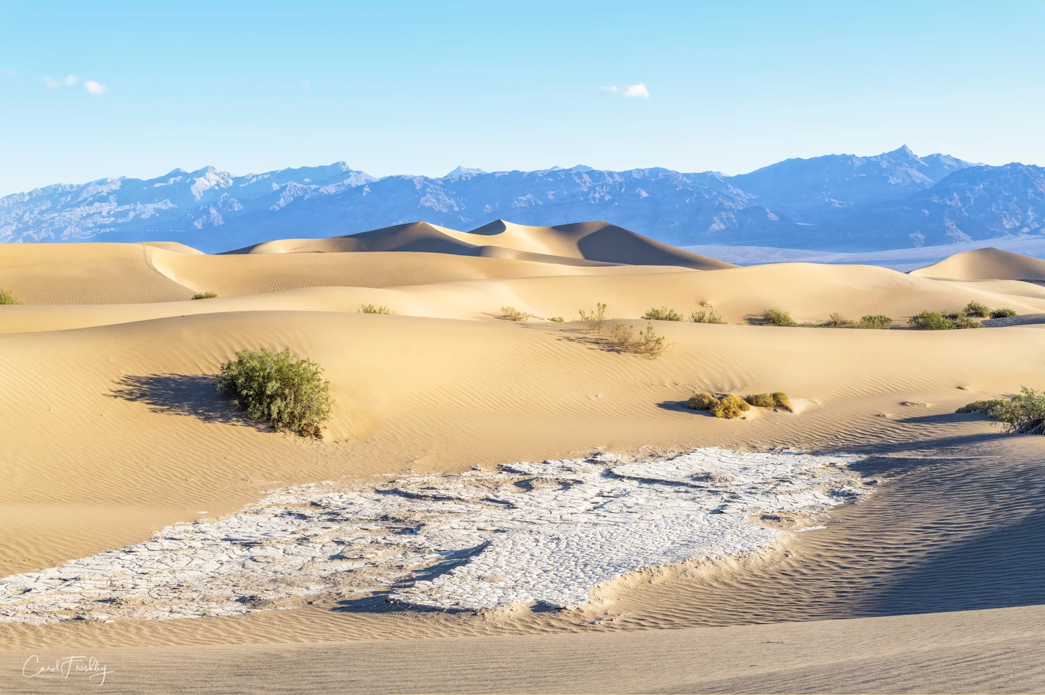 Mesquite Flat Sand Dunes in Death Valley