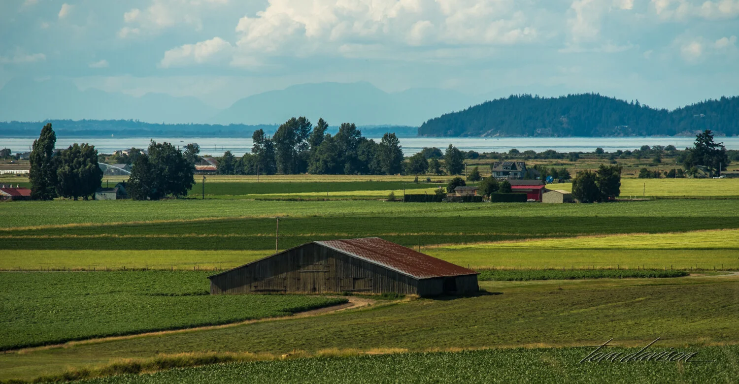 There is a lot of agriculture on and off the island..